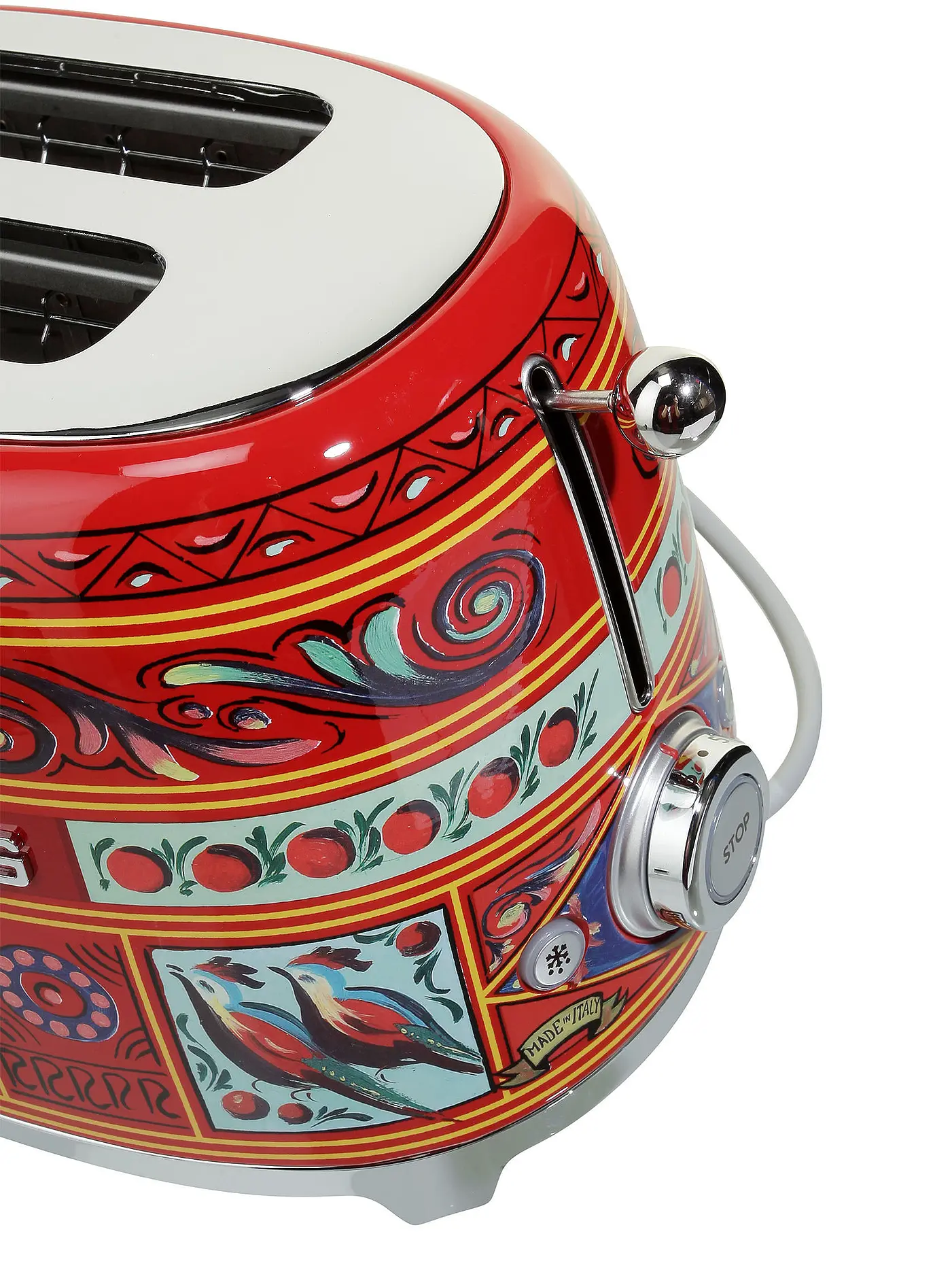 SMEG | Toaster (2 Scheiben) "Dolce Gabbana" TSF01DG (Rot/Dekor) | 